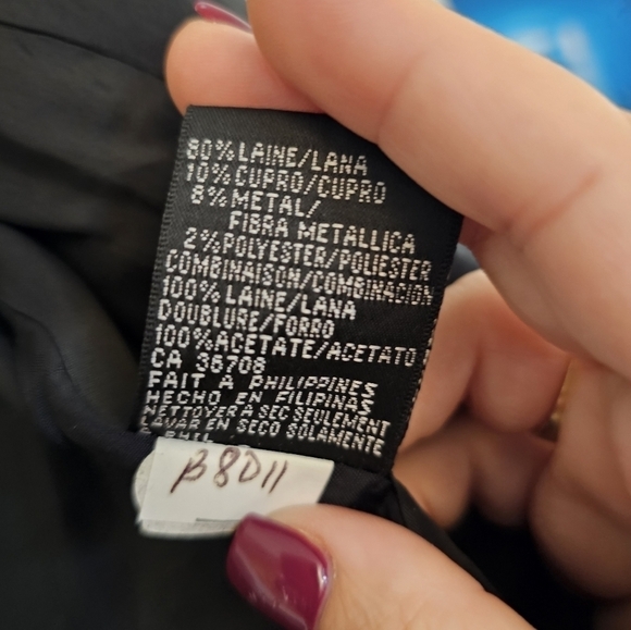 Albert Nipon Vintage one toggle closure tweed blazer - Picture 5 of 7